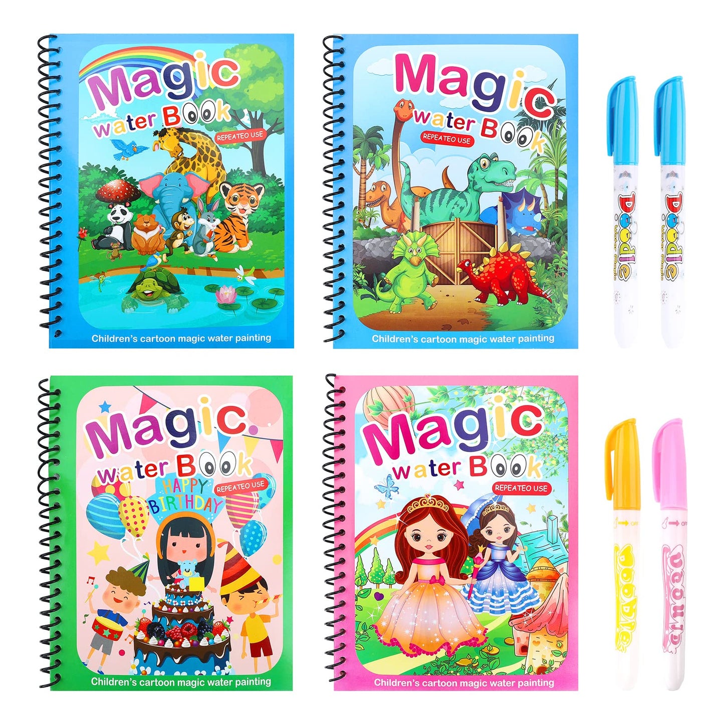 Magic Water Coloring Book Set