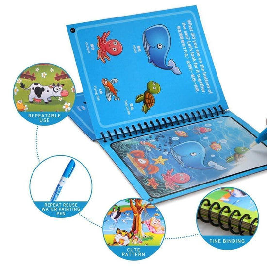 Magic Water Coloring Book Set