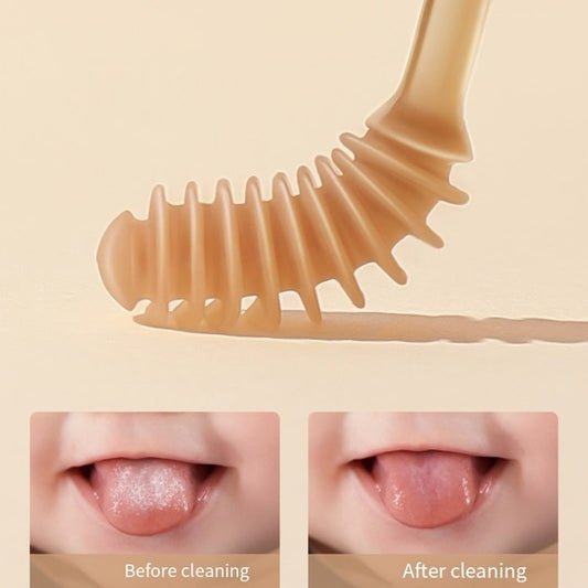 Ultra-Soft Silicone Baby Toothbrush &amp; Tongue Cleaner – 2-in-1 Oral Care Kit